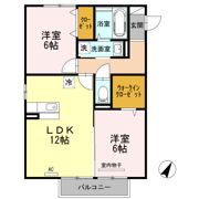 サンメゾン下郡Ⅱの間取り画像