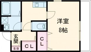 クレール上祇園の間取り画像