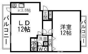パークマンション常磐町の間取り画像