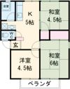西グリーンハイツA棟の間取り画像
