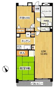 グランディつつじの間取り画像