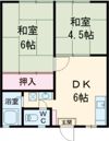 西グリーンハイツB棟の間取り画像