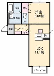 シャーメゾン エクラージュの間取り画像