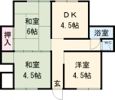 飾磨区鎌倉町平屋の間取り画像
