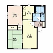 プランドール西口?Aの間取り画像
