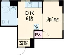 プランドール六ツ門Ⅱの間取り画像
