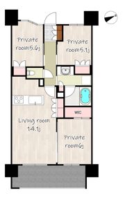 MJRザ・ガーデン上荒田の間取り画像