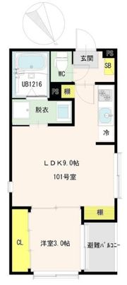 PRIME智明の間取り画像