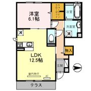 セジュール上之島 B棟の間取り画像