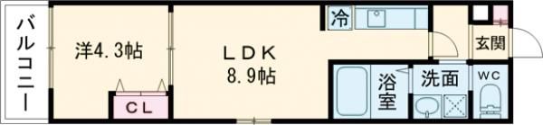 ALEGRIA垂水の間取り画像