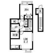 Lien鶴岡A(リアン鶴岡A)の間取り画像