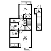 Lien鶴岡A(リアン鶴岡A)の間取り画像