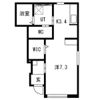 Lien鶴岡B(リアン鶴岡B)の間取り画像