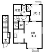 Lien鶴岡B(リアン鶴岡B)の間取り画像