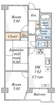 ファーストパレス与野本町の間取り画像