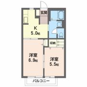 グリーンハイツ浜尾Bの間取り画像