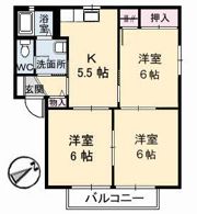 パレスR IIの間取り画像