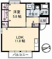 サングリーン B棟の間取り画像