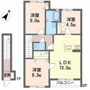 フレグランス沖洲 I番館の間取り画像