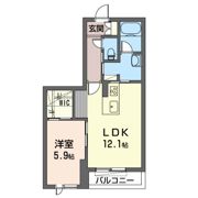 クレスティークIIの間取り画像