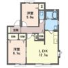 リヴェールII Dの間取り画像