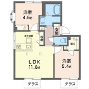 ルノア－ル横山の間取り画像