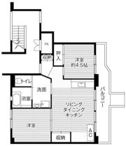 ビレッジハウス上三川2号棟の間取り画像