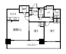 プレミスト旭川ザ・タワーの間取り画像