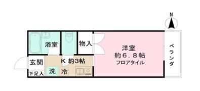 寒川山手ハイツの間取り画像