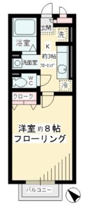 クレール稲城の間取り画像