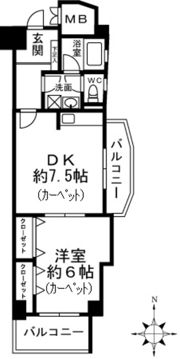 イトーピア新栄マンションの間取り画像