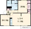 シャトル新田 Aの間取り画像