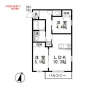 ウィズハイムMIYUKI Ⅱの間取り画像