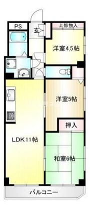 ライオンズマンション宮前平第3 B棟の間取り画像