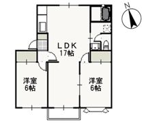 クレセント松新の間取り画像