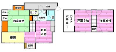 焼山中央3丁目貸家の間取り画像
