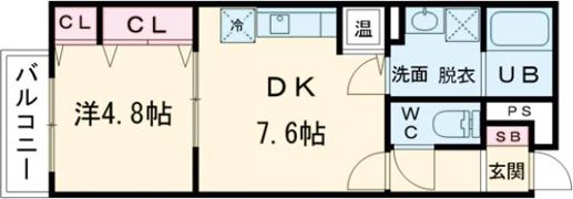 ACT江坂の間取り画像