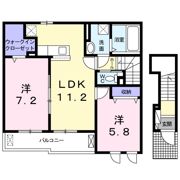 若葉Gの間取り画像