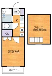 アベニール百合丘の間取り画像