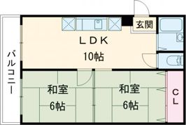 三葉ハイツの間取り画像