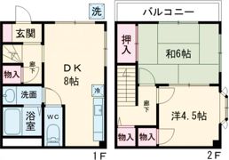 コーポ甲武の間取り画像