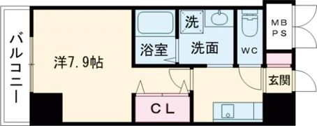 EDEN SUIZENJI STATION（1，2号室家電付き）の間取り画像