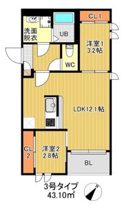 REGALEST若宮の間取り画像