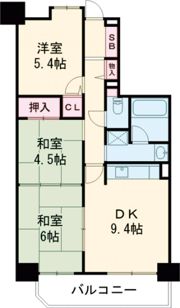 藤和ハイタウン矢野の間取り画像