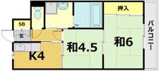 第三シャトーウメダの間取り画像