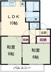 ロイヤルハイツ B棟の間取り画像