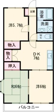 オステンハイムの間取り画像