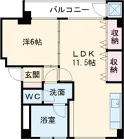 レジデンスカープ請地の間取り画像