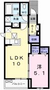 エスペランサ中仁野Ⅱの間取り画像
