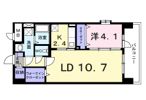 アベニール国立の間取り画像
